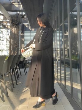 田村紗菜さん(レディース・154cm)の冬コーディネート