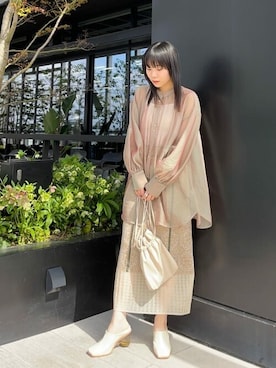 田村紗菜さん（レディース・154cm）の春コーディネート