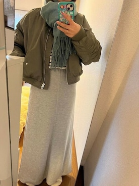 「スウェットスカート」｜cocaさん（レディース・162cm）の冬コーディネート