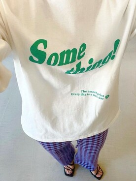 「アイテム（Tシャツ/カットソー、その他）」を使った、cocaさん（レディース・169cm）の春コーディネート