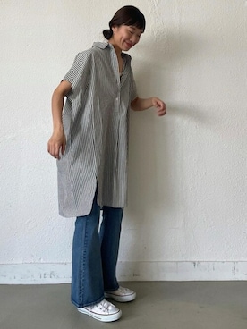 「coca（coca）（コカ）のアイテム（パンツ）」を使った、cocaさん（レディース・162cm）の春コーディネート