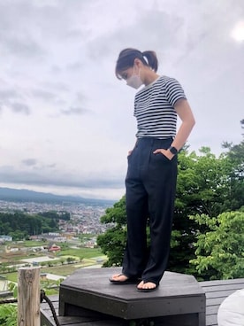 「coca（coca）（コカ）のアイテム（パンツ）」を使った、cocaさん（レディース・162cm）の夏コーディネート