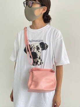 「coca（coca）（コカ）のアイテム（ハンドバッグ）」を使った、cocaさん（レディース・161cm）の夏コーディネート