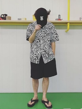 「coca（coca）（コカ）のアイテム」を使った、cocaさん（メンズ・173cm）の夏コーディネート