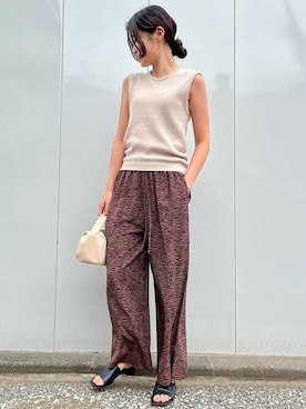 「coca（coca）（コカ）のアイテム（パンツ）」を使った、cocaさん（レディース・169cm）の夏コーディネート
