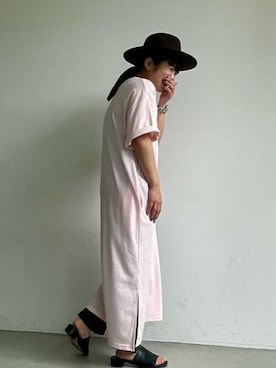 「coca（coca）（コカ）のアイテム（ワンピース/ドレス）」を使った、cocaさん（レディース・154cm）の夏コーディネート