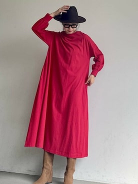 「coca（coca）（コカ）のアイテム（ワンピース/ドレス）」を使った、cocaさん（レディース・172cm）の秋コーディネート