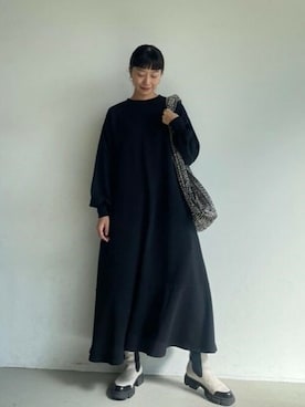 「coca（coca）（コカ）のアイテム（ワンピース/ドレス）」を使った、cocaさん（レディース・161cm）の秋コーディネート