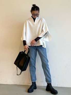 「coca（coca）（コカ）のアイテム（パンツ）」を使った、cocaさん（レディース・172cm）の秋コーディネート