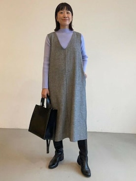 「coca（coca）（コカ）のアイテム（ワンピース/ドレス）」を使った、cocaさん（レディース・161cm）の秋コーディネート