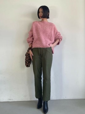 「coca（coca）（コカ）のアイテム（ハンドバッグ）」を使った、cocaさん（レディース・169cm）の秋コーディネート