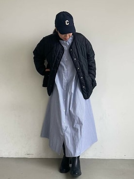 「coca（coca）（コカ）のアイテム（ジャケット/アウター）」を使った、cocaさん（レディース・154cm）の冬コーディネート