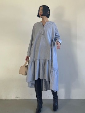 「coca（coca）（コカ）のアイテム（ワンピース/ドレス）」を使った、cocaさん（レディース・169cm）の冬コーディネート