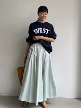 「coca（coca）（コカ）のアイテム（スウェット）」を使った、cocaさん（レディース・161cm）の冬コーディネート