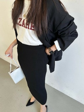 「coca（coca）（コカ）のアイテム（スカート）」を使った、cocaさん（レディース・163cm）の冬コーディネート