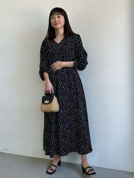 「coca（coca）（コカ）のアイテム（ワンピース/ドレス）」を使った、cocaさん（レディース・161cm）の冬コーディネート