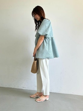 「coca（coca）（コカ）のアイテム（パンツ）」を使った、cocaさん（レディース・162cm）の春コーディネート