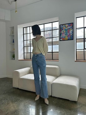 「coca（coca）（コカ）のアイテム（パンツ）」を使った、cocaさん（レディース・169cm）の春コーディネート