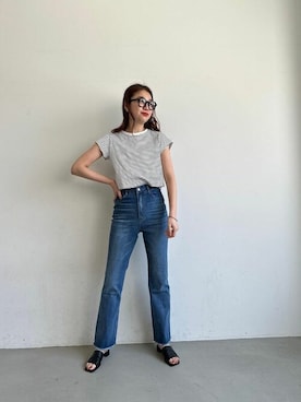 「coca（coca）（コカ）のアイテム（パンツ）」を使った、cocaさん（レディース・172cm）の春コーディネート