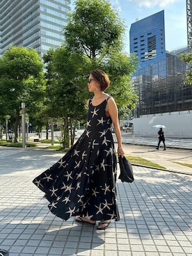 「coca（coca）（コカ）のアイテム（ワンピース/ドレス）」を使った、cocaさん（レディース・163cm）の夏コーディネート