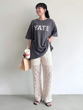 「coca（coca）（コカ）のアイテム（パンツ）」を使った、cocaさん（レディース・161cm）の夏コーディネート