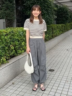「coca（coca）（コカ）のアイテム（パンツ）」を使った、cocaさん（レディース・162cm）の夏コーディネート