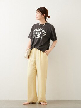 「Odub（オーダブ）のアイテム」を使った、sumiさん（レディース・163cm）の春コーディネート