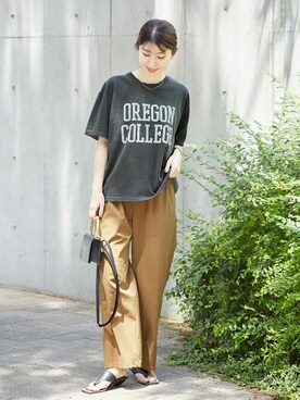 「JVAM（ジェーヴィエーエム）のアイテム」を使った、sumiさん（レディース・163cm）の夏コーディネート