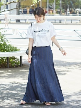 「NOMADIS（ノマディス）のアイテム」を使った、sumiさん（レディース・163cm）の夏コーディネート