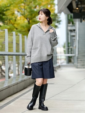 「REMME（レメ）のアイテム」を使った、sumiさん（レディース・163cm）の秋コーディネート