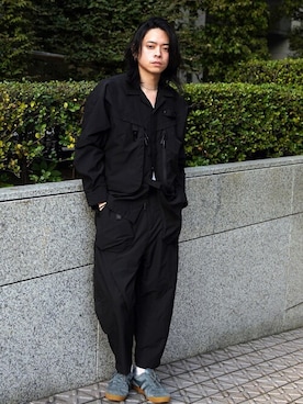 「MANASTASH（マナスタッシュ）のアイテム（ブルゾン）」を使った、Royさん（メンズ・179cm）の春コーディネート
