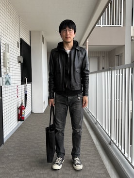 「CELINE（セリーヌ）のアイテム」を使った、Daisuke Aさん（メンズ・168cm）の春コーディネート