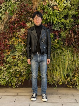 「CELINE（セリーヌ）のアイテム（ジャケット/アウター）」を使った、Daisuke Aさん（メンズ・168cm）の冬コーディネート