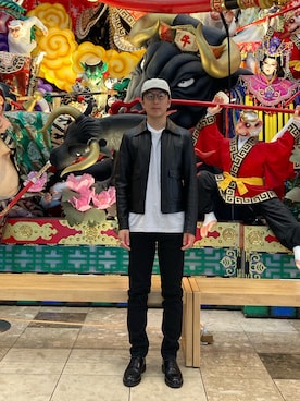 「CELINE（セリーヌ）のアイテム（ブルゾン）」を使った、Daisuke Aさん（メンズ・168cm）の秋コーディネート