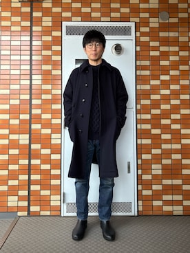 「CELINE（セリーヌ）のアイテム」を使った、Daisuke Aさん（メンズ・168cm）の冬コーディネート