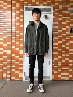 「アイテム（ミリタリージャケット）」を使った、Daisuke Aさん（メンズ・168cm）の秋コーディネート