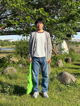 「ZARA（ザラ）の元ChupaChups（Tシャツ/カットソー、ホワイト系）」を使った、Daisuke Aさん（メンズ・168cm）の春コーディネート