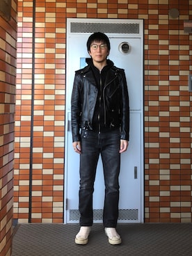 「CELINE（セリーヌ）のアイテム（ジャケット/アウター）」を使った、Daisuke Aさん（メンズ・168cm）の秋コーディネート