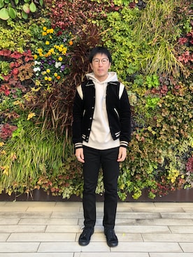 「CELINE（セリーヌ）のアイテム（ブルゾン）」を使った、Daisuke Aさん（メンズ・168cm）の冬コーディネート