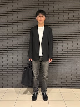 「アイテム（ノーカラージャケット）」を使った、Daisuke Aさん（メンズ・168cm）の夏コーディネート