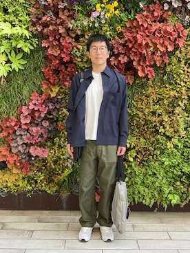 「ボタニカル」｜「アイテム（シューズ）」を使った、Daisuke Aさん（メンズ・168cm）の春コーディネート