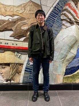 「雨」｜「アイテム（ジャケット/アウター）」を使った、Daisuke Aさん（メンズ・168cm）の春コーディネート