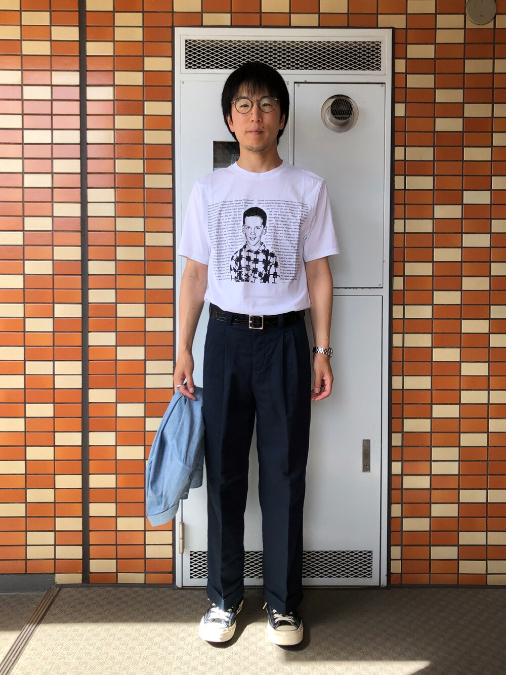 PT TORINOのチノパンツを使った人気ファッションコーディネート