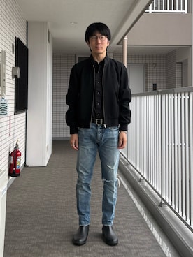 「CELINE（セリーヌ）のアイテム」を使った、Daisuke Aさん（メンズ・168cm）の冬コーディネート