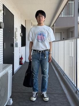 「CONVERSE ADDICT（コンバースアディクト）のアイテム」を使った、Daisuke Aさん（メンズ・168cm）の夏コーディネート