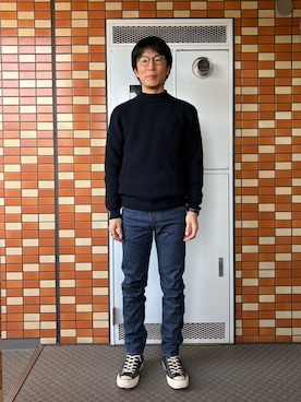 「CONVERSE ADDICT（コンバースアディクト）のアイテム」を使った、Daisuke Aさん（メンズ・168cm）の冬コーディネート