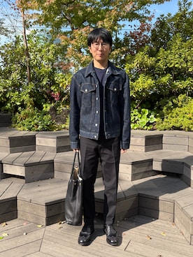 「アイテム（デニムジャケット）」を使った、Daisuke Aさん（メンズ・168cm）の秋コーディネート