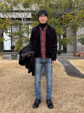 「H&M（エイチ・アンド・エム）のアイテム（ブルゾン）」を使った、Daisuke Aさん（メンズ・168cm）の冬コーディネート
