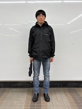 「mont-bell（モンベル）のアイテム」を使った、Daisuke Aさん（メンズ・168cm）の春コーディネート