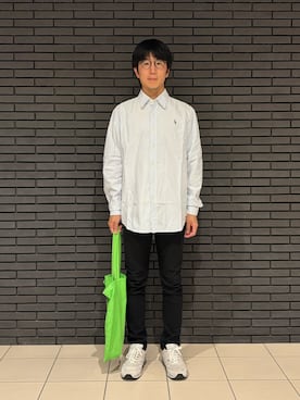 「POLO RALPH LAUREN（ポロ ラルフ ローレン）のアイテム（シャツ/ブラウス、ホワイト系）」を使った、Daisuke Aさん（メンズ・168cm）の春コーディネート